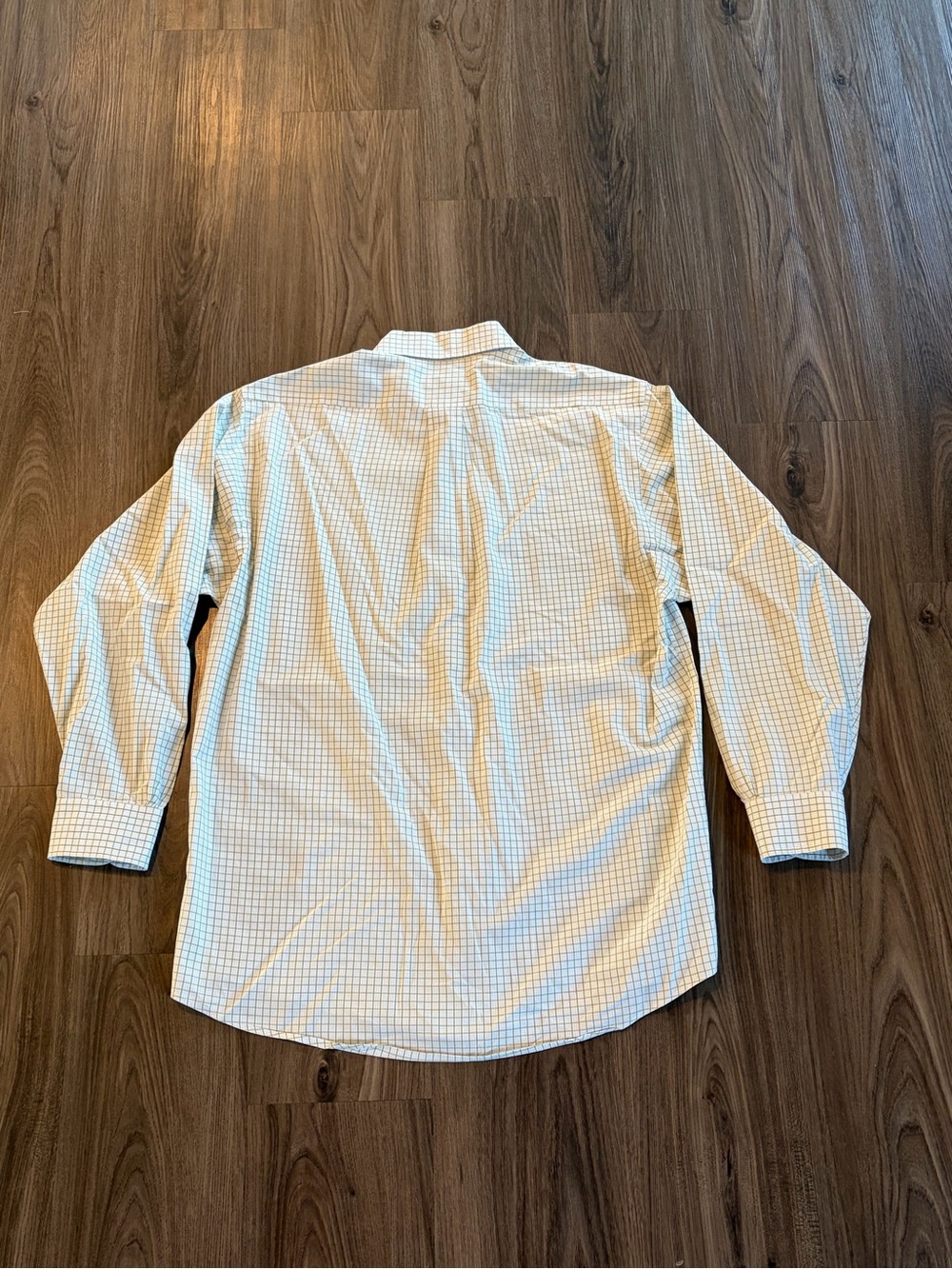 Brooks Brothers 346 Light Green and White Checked Button-Down Shirt 100% Cotton - Picture 6 of 9